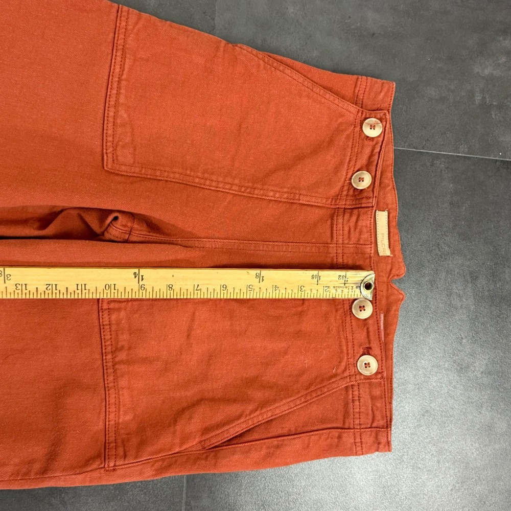 Pilcro and the Letterpress The Kit Wide Leg High Rise Utility Style Pants 27 - Picture 6 of 13